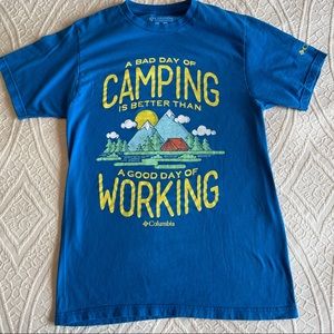 Columbia Camping Women's T-Shirt - Blue - Sz S
